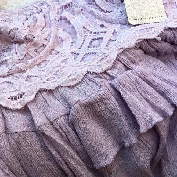 Free people lavender strapless top - Picture 3 of 6